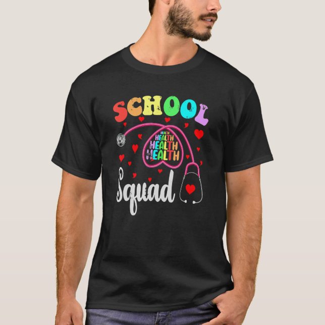 Elementary School Nurse Back To School School Heal T-Shirt (Front)