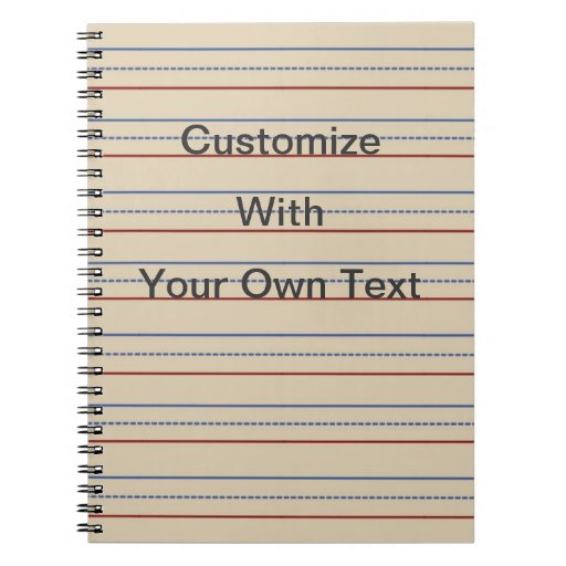 Elementary School Paper Notebook | Zazzle