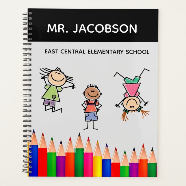 Elementary School Personalized Teacher Planner (Front)