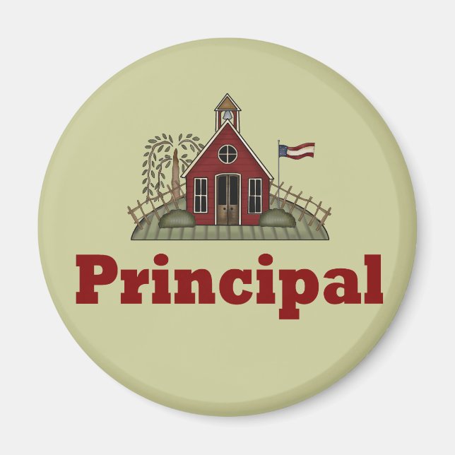Elementary School Principal Magnet (Front)