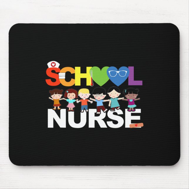 Elementary School Registered Nurse Back To School  Mouse Pad (Front)