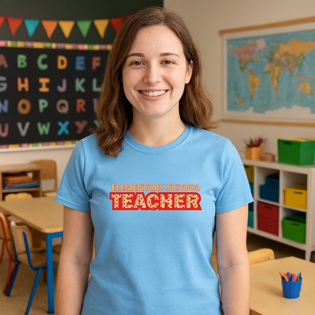 Elementary School Teacher Pattern T-Shirt (Creator Uploaded)