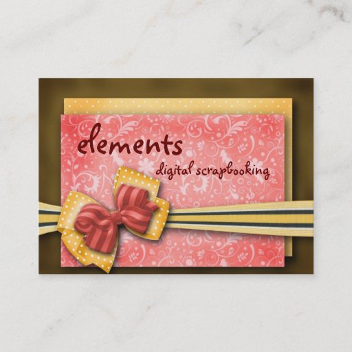 Customizable elements... business cards