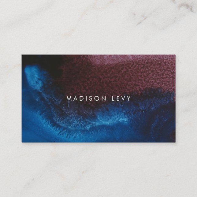Elements Minimalist Modern Contemporary Business Appointment Card (Front)