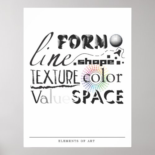 Elements of Art Poster