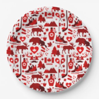 Elements Of Canada Canada Day Paper Plates by ZazzleHolidays at Zazzle