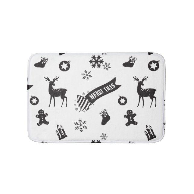 Elements of Christmas Bath Mat (Front)