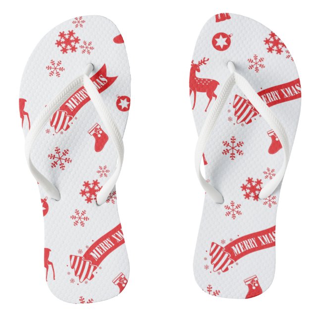 Elements of Christmas Flip Flops (Footbed)