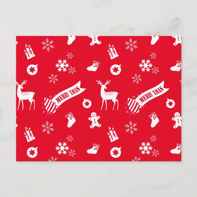 Elements of Christmas Holiday Postcard (Front)