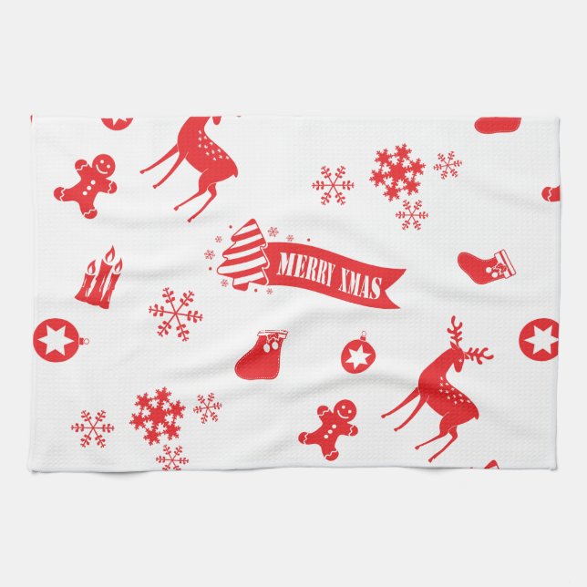 Elements of Christmas Kitchen Towel (Horizontal)