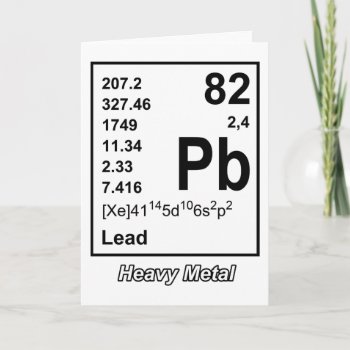 Elements Of Heavy Metal Greeting Card by DryGoods at Zazzle