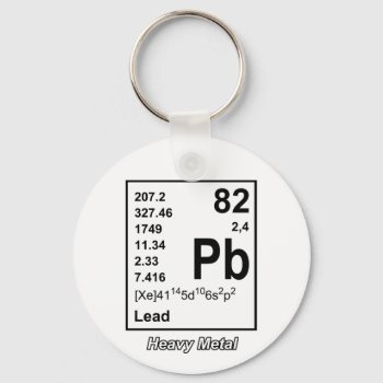 Elements Of Heavy Metal Keychain by DryGoods at Zazzle