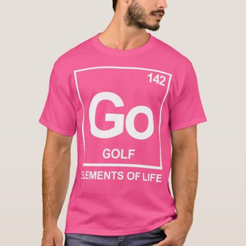 Elements of life 142 golf periodic table T_Shirt