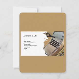 Elements of Life Blank Note Card