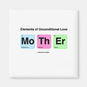 Elements of Love Mother Cute Funny Science Magnet