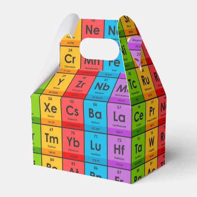 Elements of the Periodic Table Favor Boxes | Zazzle