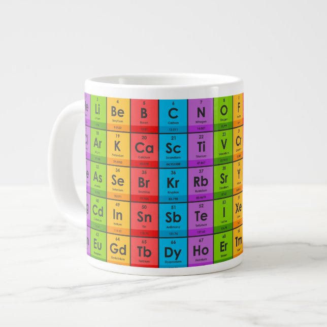 Elements of the Periodic Table Giant Coffee Mug (Front Left)