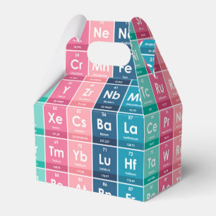 Elements of the Periodic Table Pattern Favor Boxes