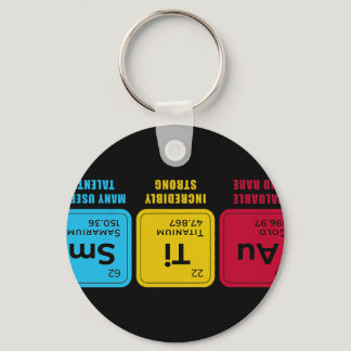 Elements Periodic Table Autism Awareness For Mom.p Keychain