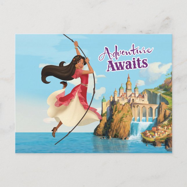 Elena | Adventure Awaits Postcard (Front)