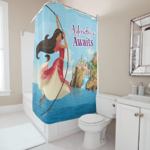 Elena   Adventure Awaits Shower Curtain