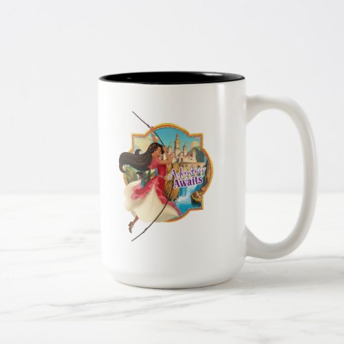 Elena  Adventure Awaits Two_Tone Coffee Mug