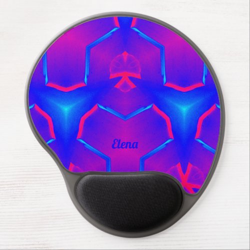 ELENA  Hot Pink and Blue  Gel Mouse Pad