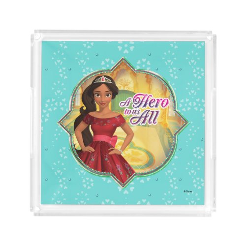 Elena  Isabel  A Hero To Us All Acrylic Tray