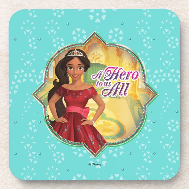 Elena & Isabel | A Hero To Us All Beverage Coaster (Front)