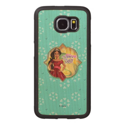 Elena  Isabel  A Hero To Us All Carved Wood Samsung Galaxy S6 Case