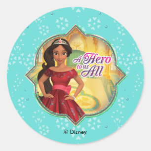 Elena & Isabel   A Hero To Us All Classic Round Sticker
