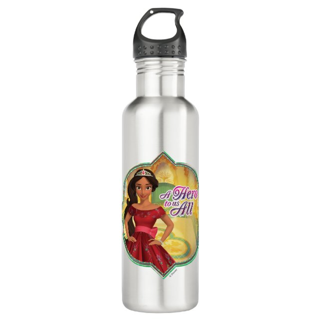 Elena & Isabel | A Hero To Us All Stainless Steel Water Bottle (Front)