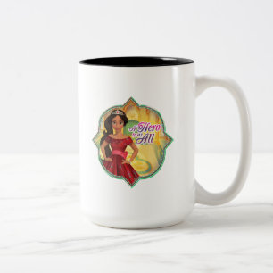 Elena & Isabel A Hero To Us All Two-Tone Coffee Mug