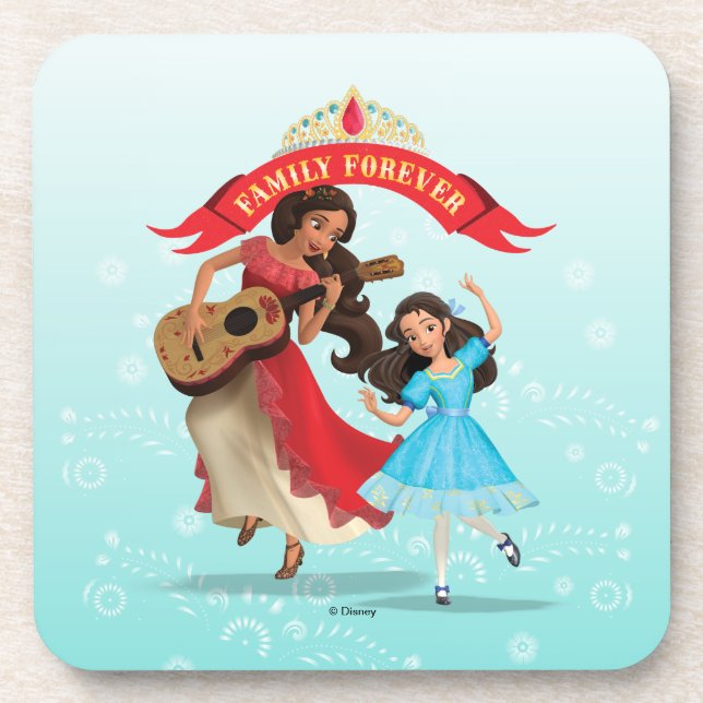 Elena & Isabel | Sister Time Beverage Coaster (Front)