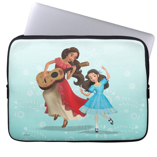 Elena & Isabel | Sister Time Laptop Sleeve (Front)