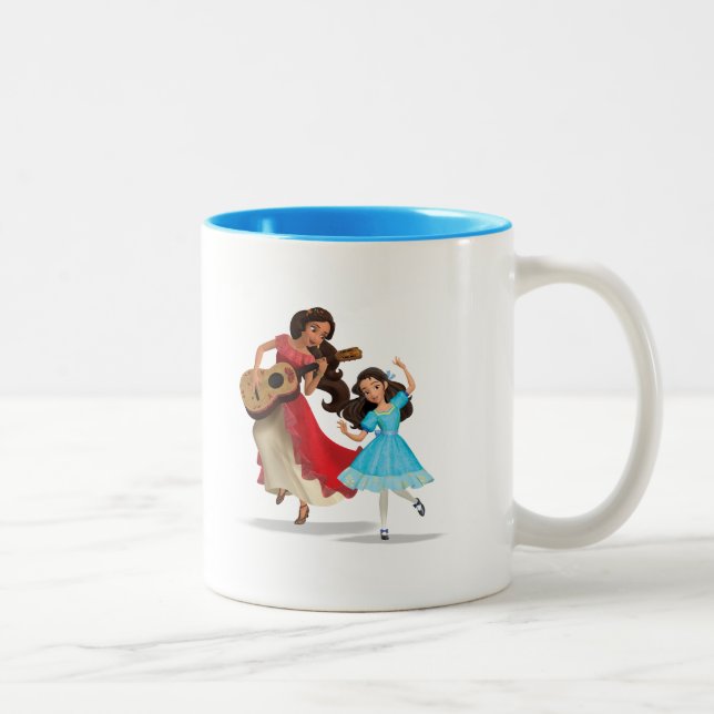 Elena & Isabel | Sister Time Two-Tone Coffee Mug (Right)