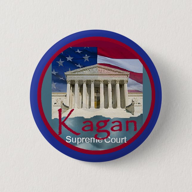 Elena Kagan Supreme Court Button (Front)
