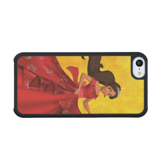 Elena | Lead With Kindness Carved Wood iPhone Case (Front (horizontal))