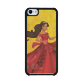 Elena | Lead With Kindness Carved Wood iPhone Case (Back)