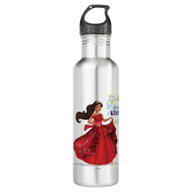 Elena | Lead With Kindness Stainless Steel Water Bottle (Front)