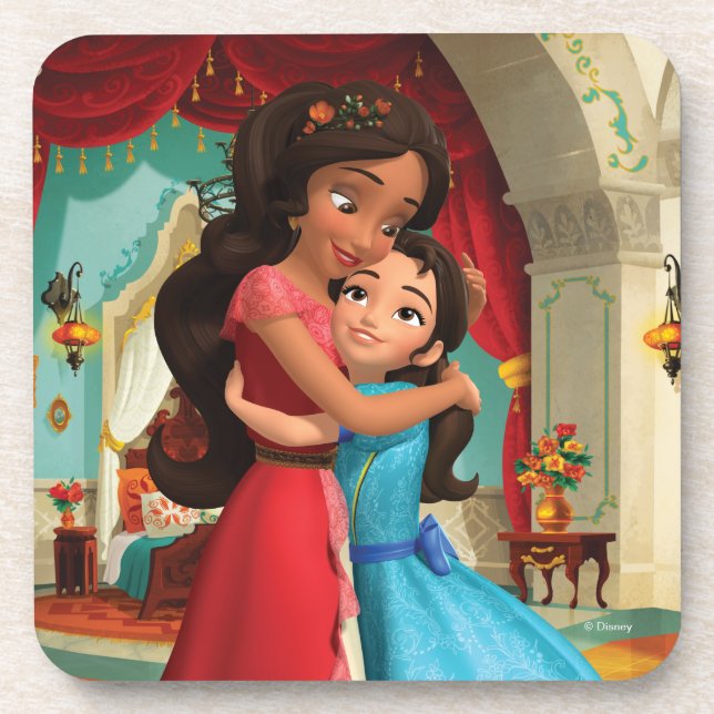 Elena | Little Sister. Big Sister. Drink Coaster (Front)