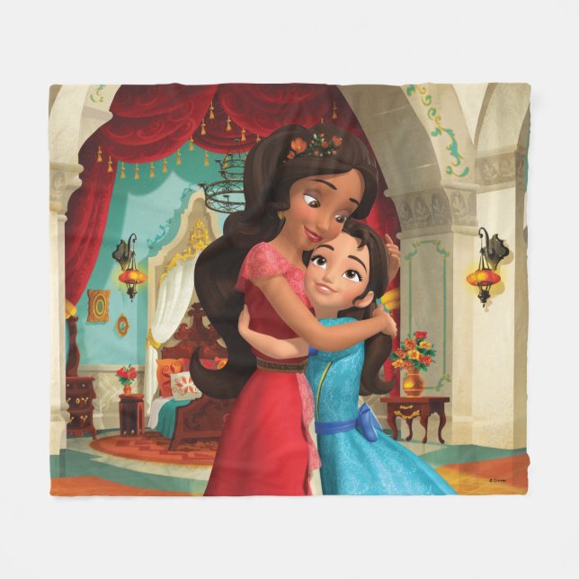 Elena | Little Sister. Big Sister. Fleece Blanket (Front (Horizontal))