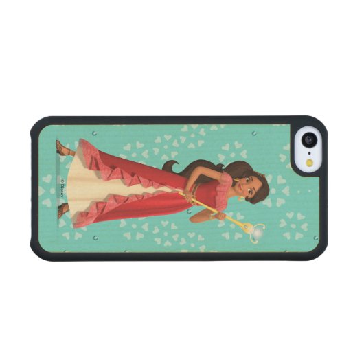 Elena | Magic is Within You Carved Wood iPhone Case (Front (horizontal))