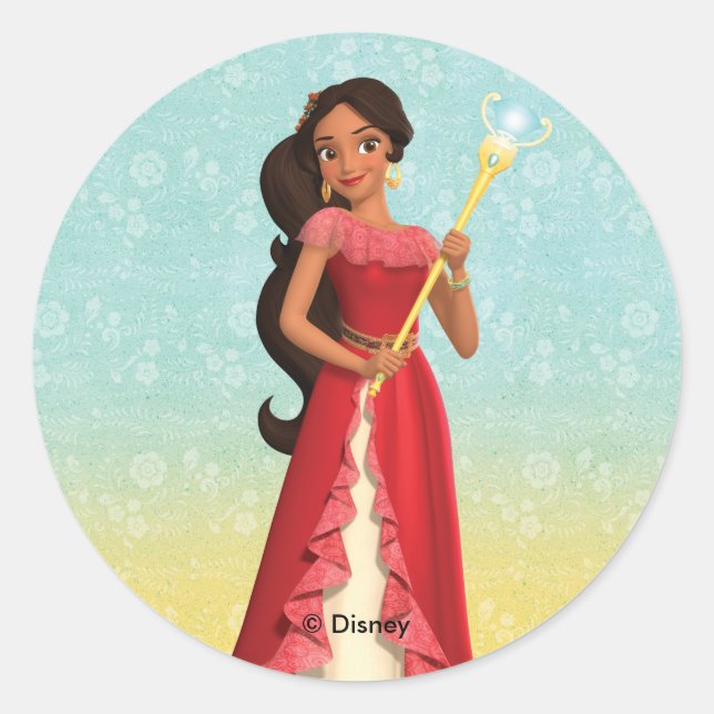Elena | Magic is Within You Classic Round Sticker (Front)