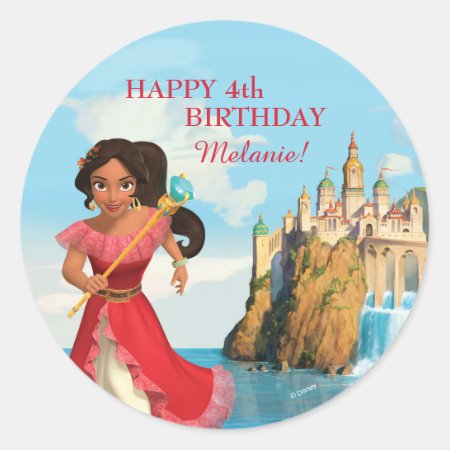 Elena Of Avalor | Birthday Classic Round Sticker