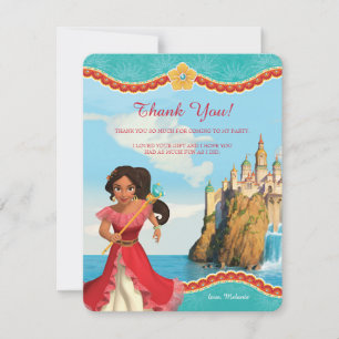 Elena of Avalor Birthday Thank You Card