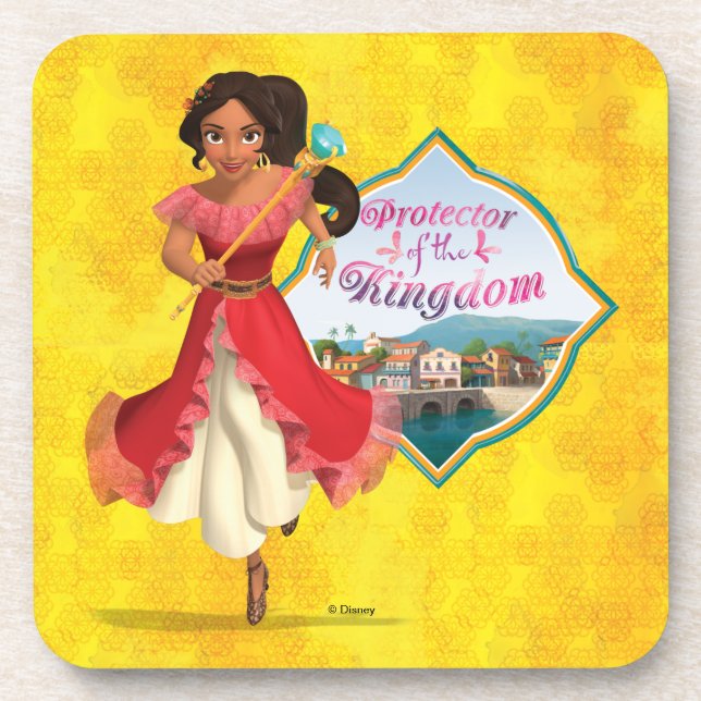 Elena | Protector of the Kingdom Drink Coaster (Front)
