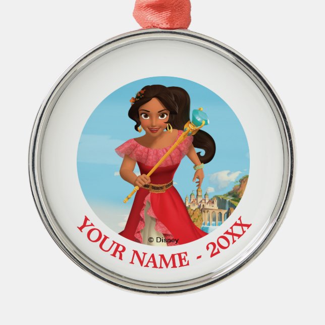 Elena | Protector of the Kingdom Metal Ornament (Front)