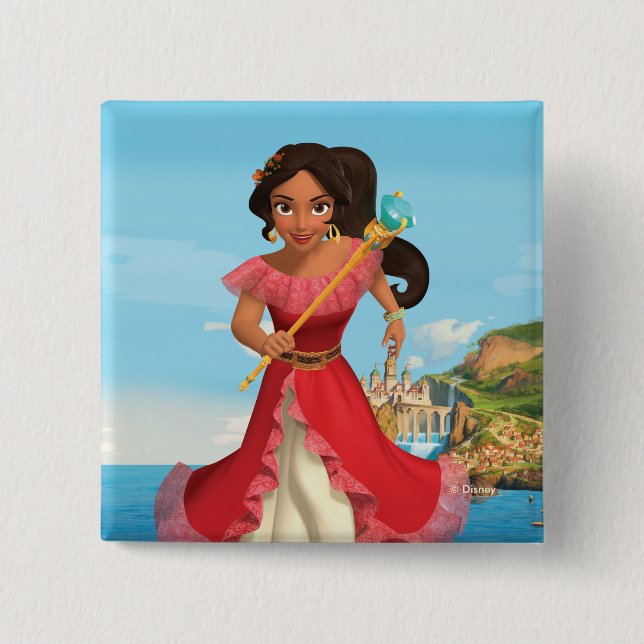Elena | Protector of the Kingdom Pinback Button (Front)