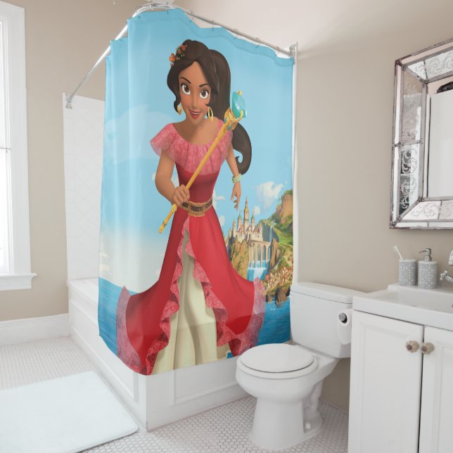 Elena | Protector of the Kingdom Shower Curtain (In Situ)
